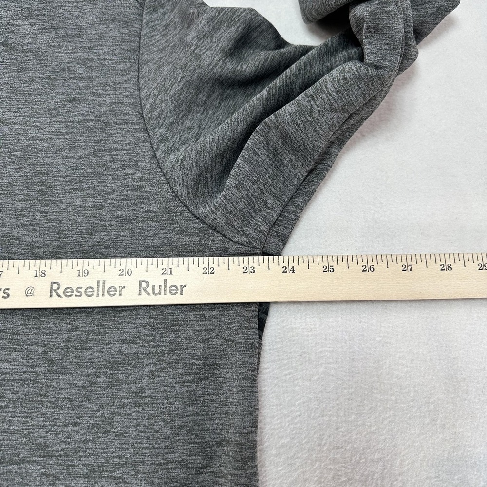 Nike Dri-FIT Hoodie Mens Large Gray Black Swoosh Repeat Training BV2764-071 - Picture 9 of 10